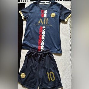 Kids Paris Saint‑Germain (PSG) Soccer Set – Fits Sizes 6–10